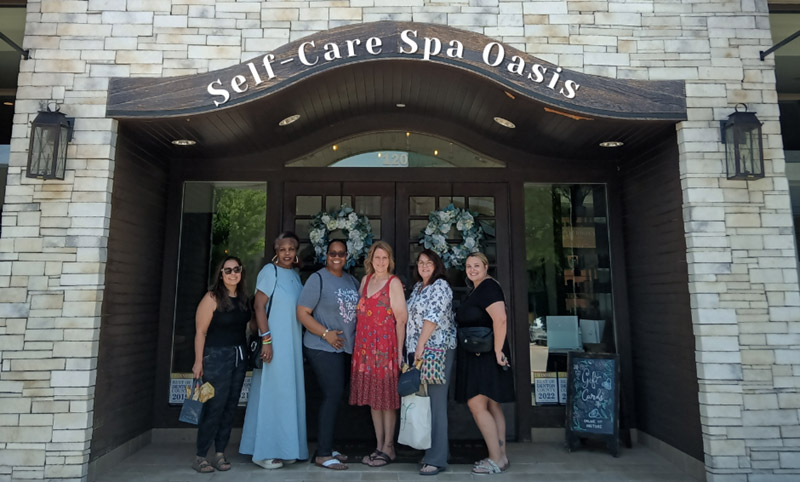 self-care spa oasis, spa day for special needs moms